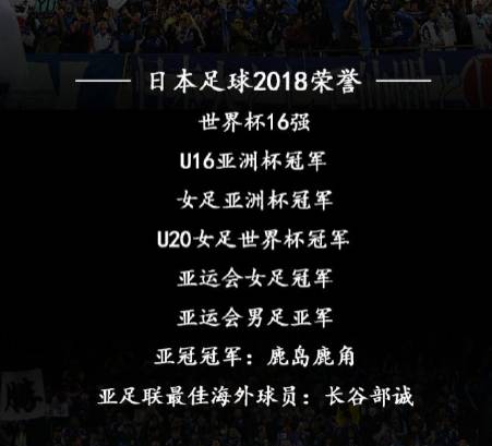 俄罗斯世界杯日本队成绩(日本足球2018成绩单：一年5冠 世界杯16强)