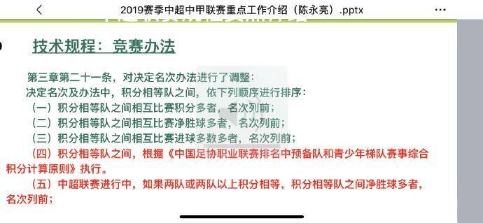 中超平分比什么(新赛季中超同分球队排名规则：联赛进行期间先比相互净胜球)