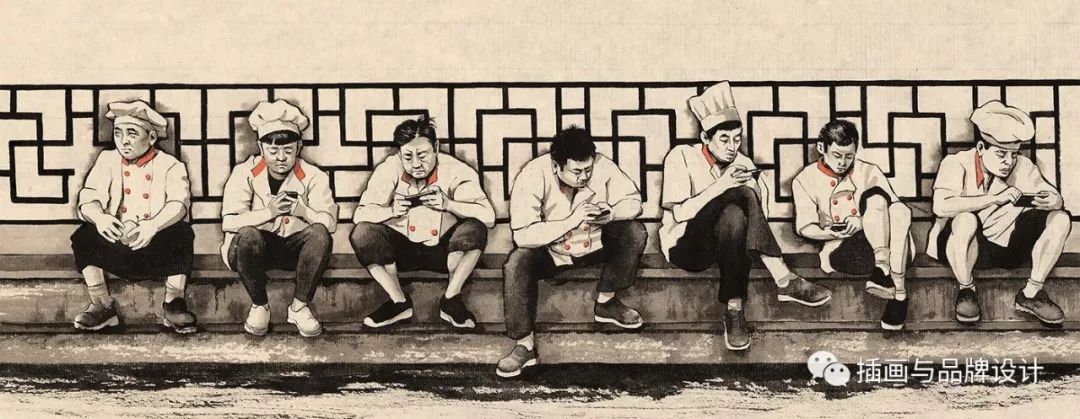 插画丨乌克兰插画师画出传统与现代并存的魅力上海，让你体会最上海的生活