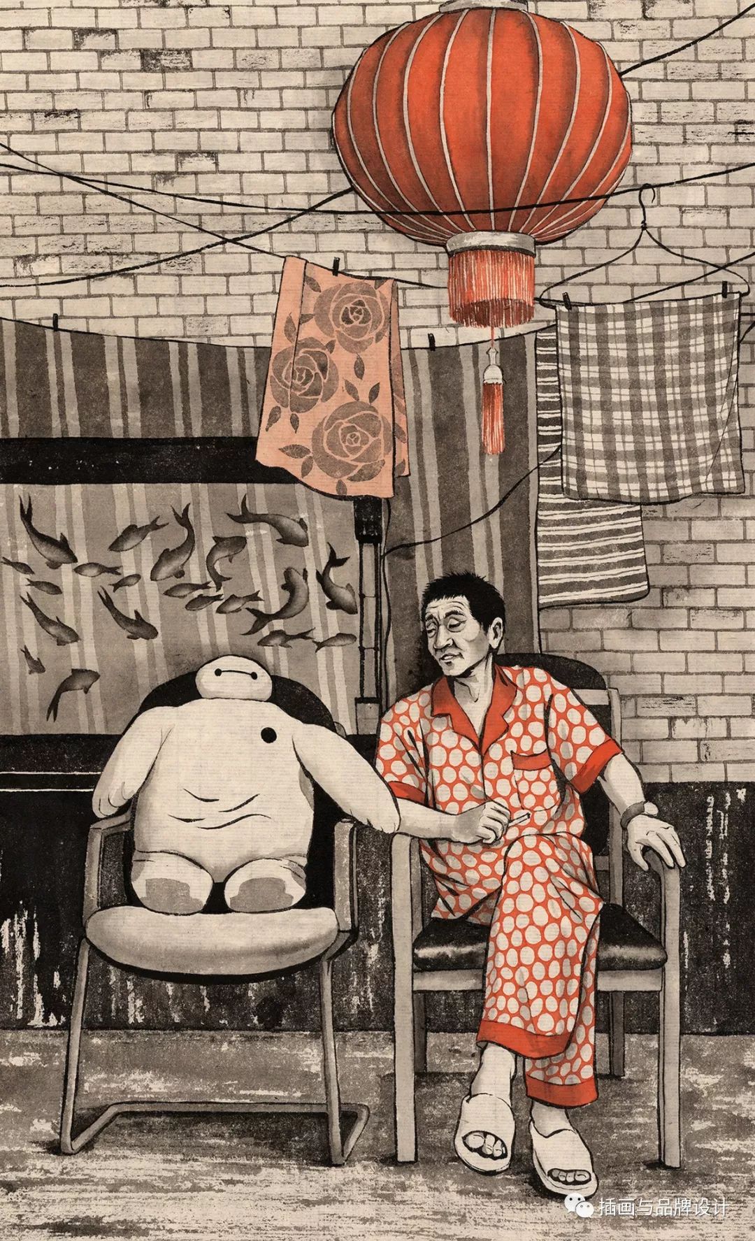 插画丨乌克兰插画师画出传统与现代并存的魅力上海，让你体会最上海的生活