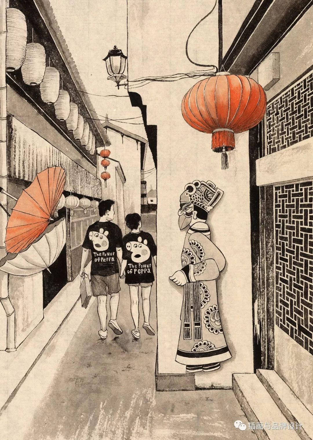 插画丨乌克兰插画师画出传统与现代并存的魅力上海，让你体会最上海的生活