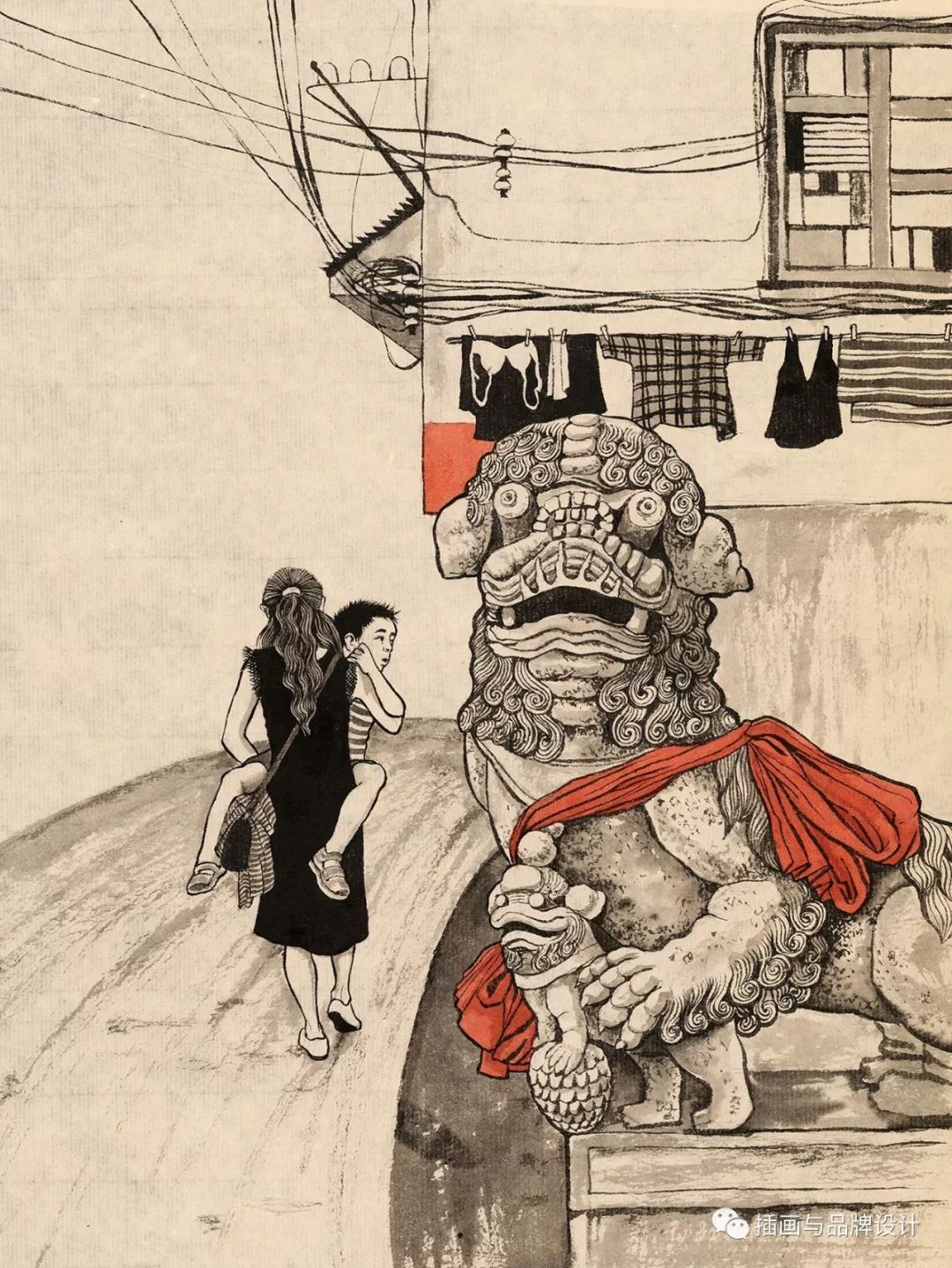 插画丨乌克兰插画师画出传统与现代并存的魅力上海，让你体会最上海的生活