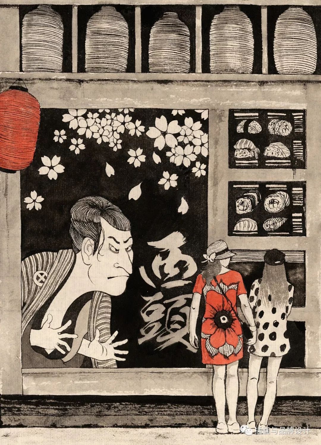 插画丨乌克兰插画师画出传统与现代并存的魅力上海，让你体会最上海的生活