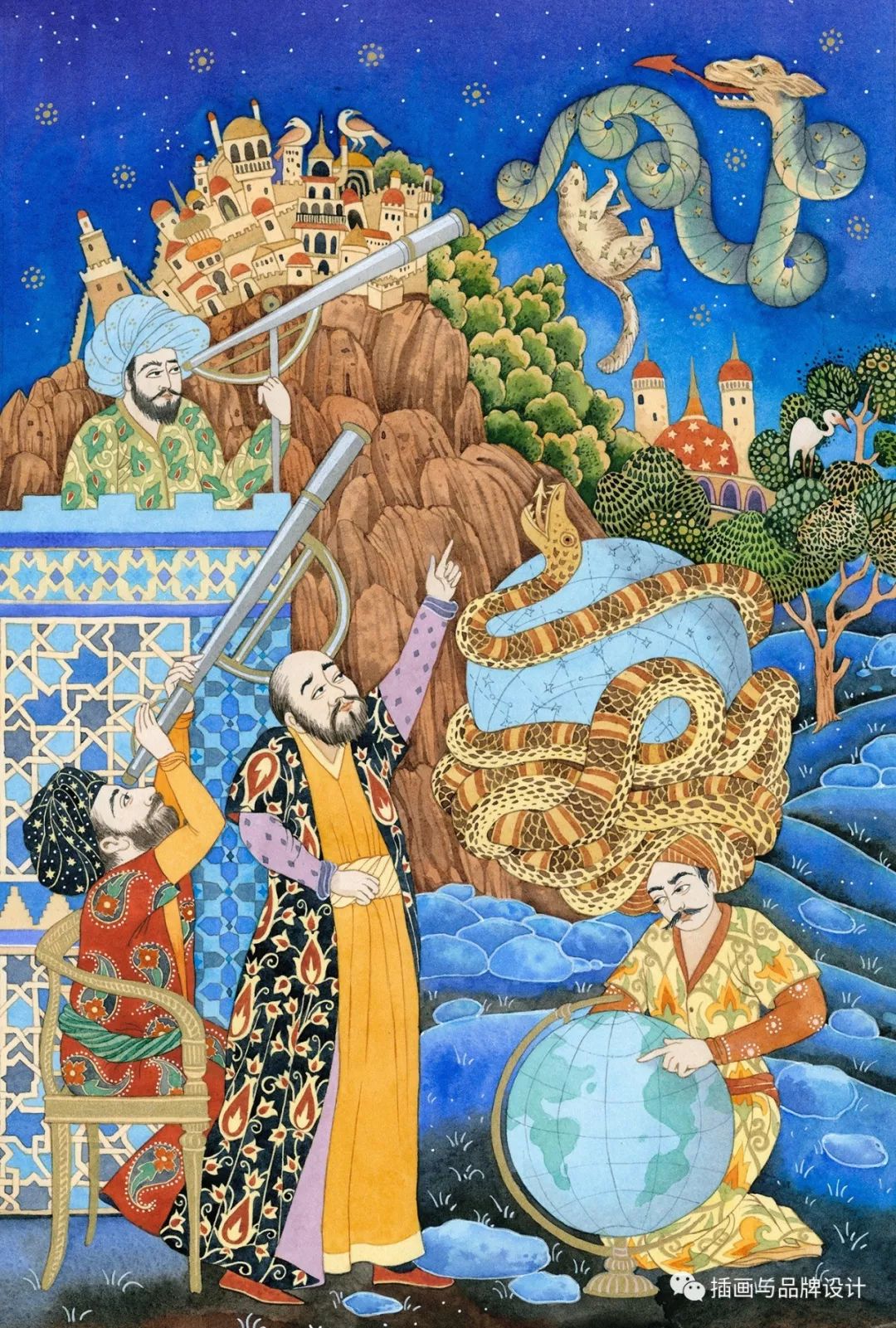 插画丨乌克兰插画师画出传统与现代并存的魅力上海，让你体会最上海的生活