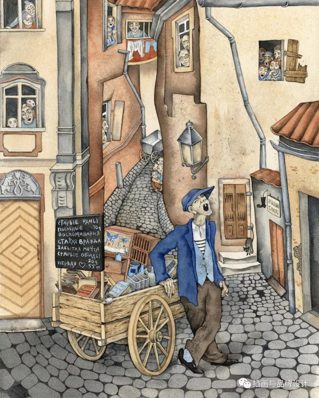 插画丨乌克兰插画师画出传统与现代并存的魅力上海，让你体会最上海的生活
