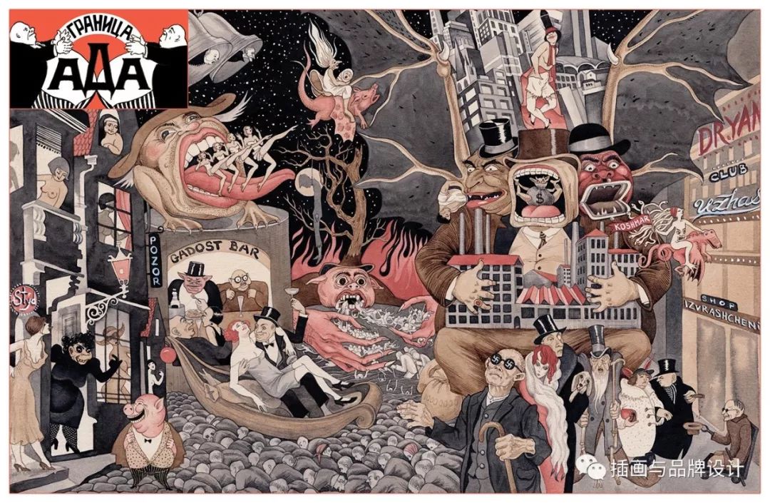 插画丨乌克兰插画师画出传统与现代并存的魅力上海，让你体会最上海的生活