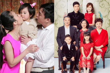 由知名摄影师陈漫拍摄的孙俪和邓超结婚五周年的全家福在网络上广泛