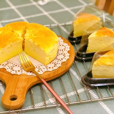 8寸芝士轻乳酪蛋糕-入口即化，手残党也能驾驭