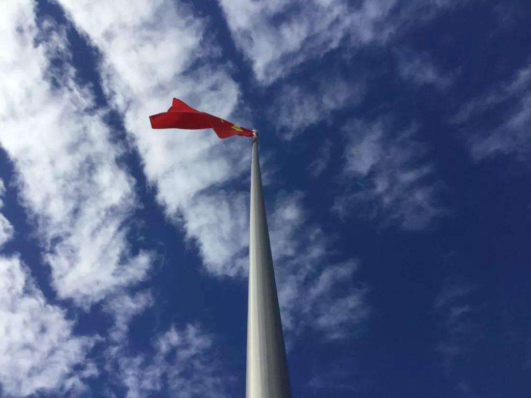 报告，旗已升！我在厦大做护旗手！