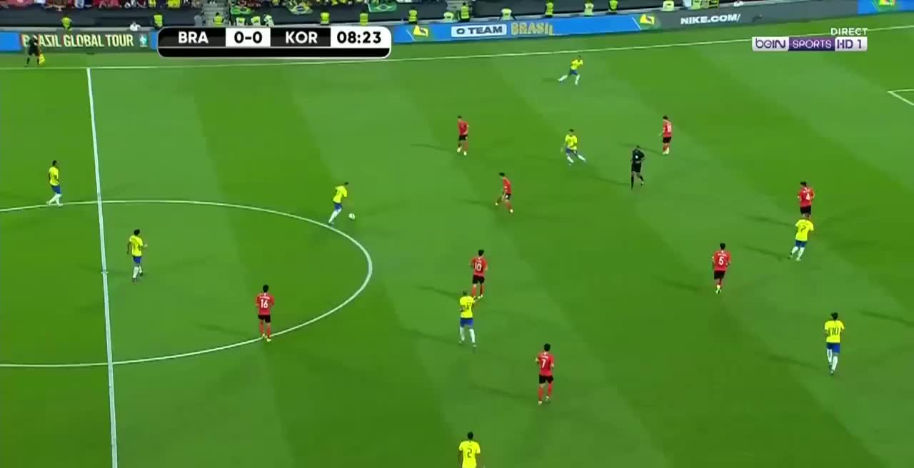 国足巴西友谊赛(友谊赛-帕奎塔头槌库蒂尼奥任意球破门 巴西3-0韩国)