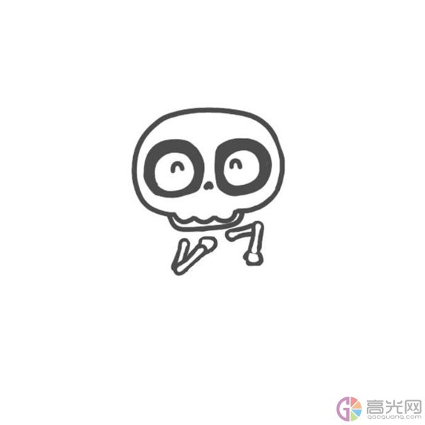 骷髅人简笔画画法，骷髅人简笔画画法步骤