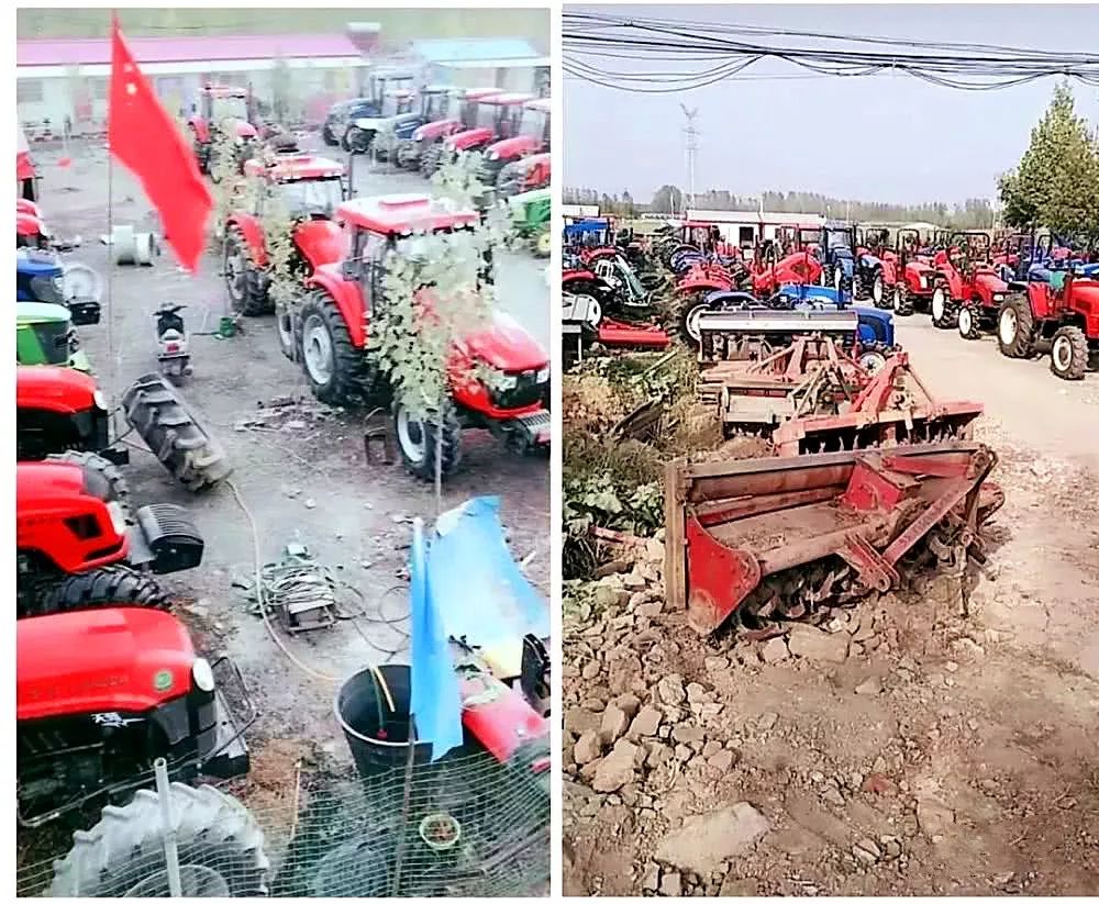 中國(guó)最大二手拖拉機(jī)村玩直播，農(nóng)民在快手上賣(mài)二手拖拉機(jī)