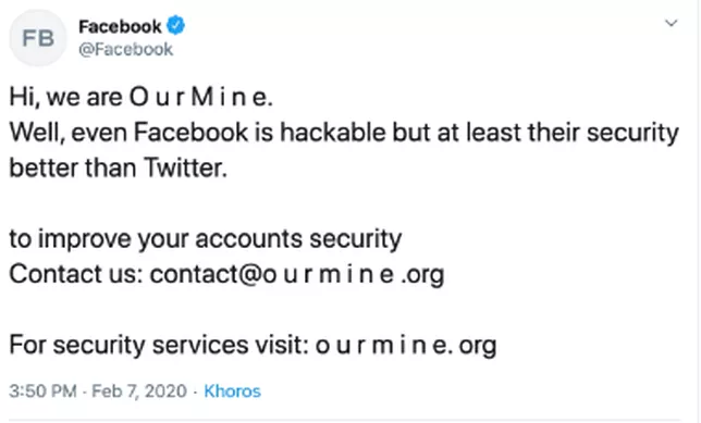 Facebook Twitter和Instagram账号遭黑客攻击
