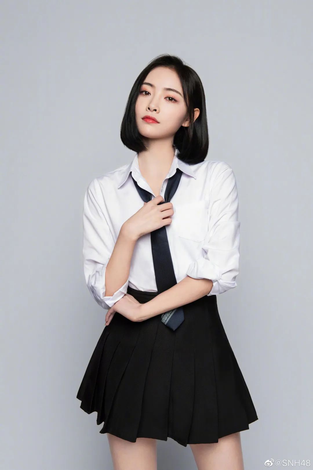 女生领带什么牌子好(婧姐姐好帅!所有女生,戴领带) - 114货源网