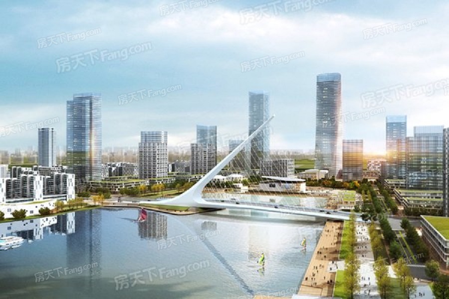 余姚杭州湾新区绿地海湾楼盘最新实景实拍