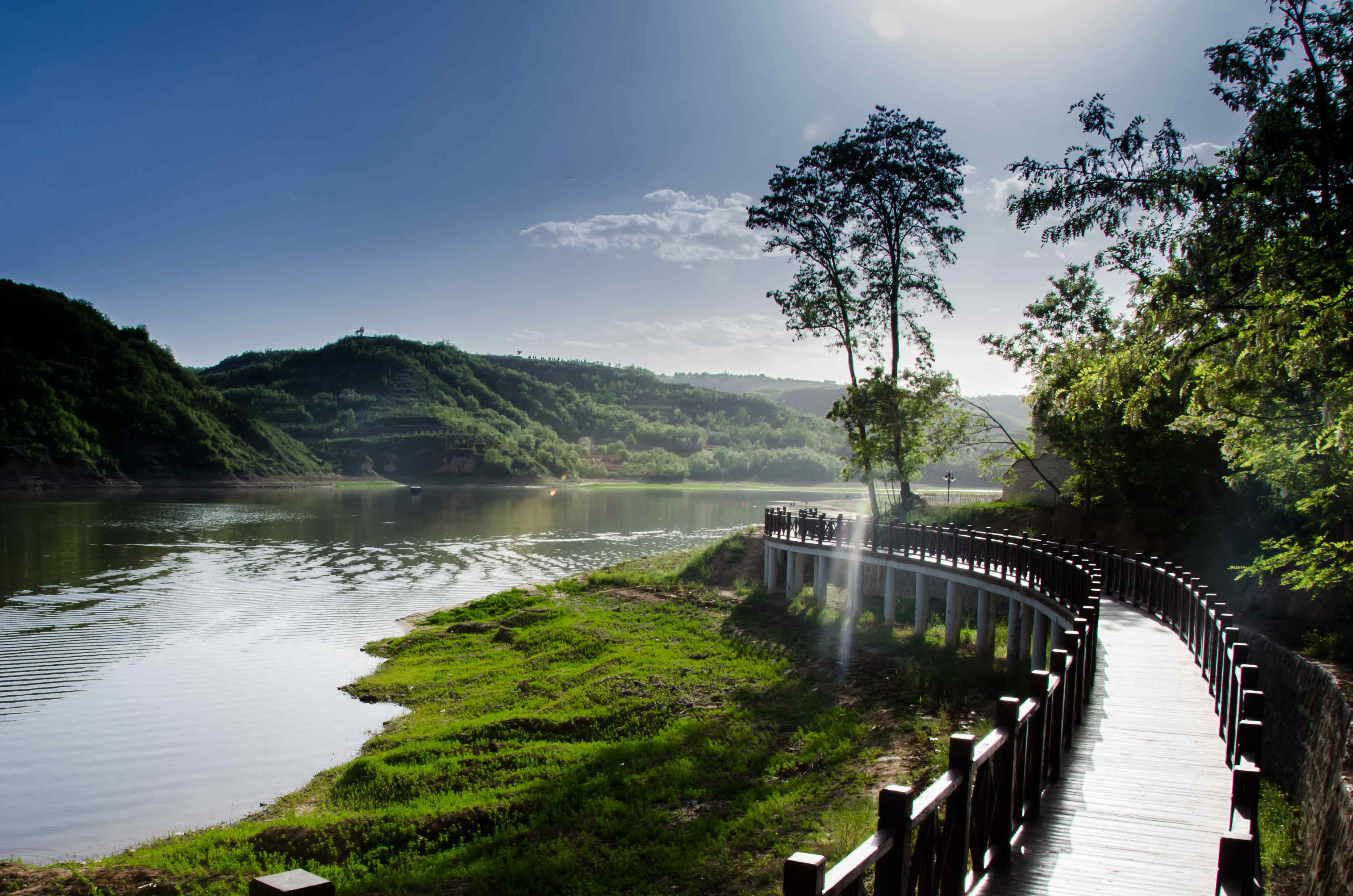 渭南市白水县:四季林皋湖