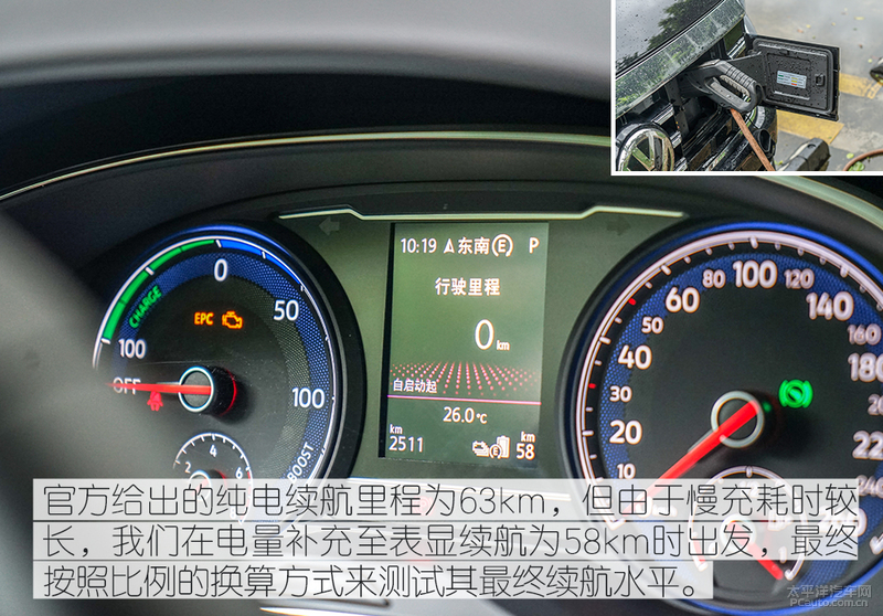综合耗油不到6L/100km 大众帕萨特PHEV油耗测试