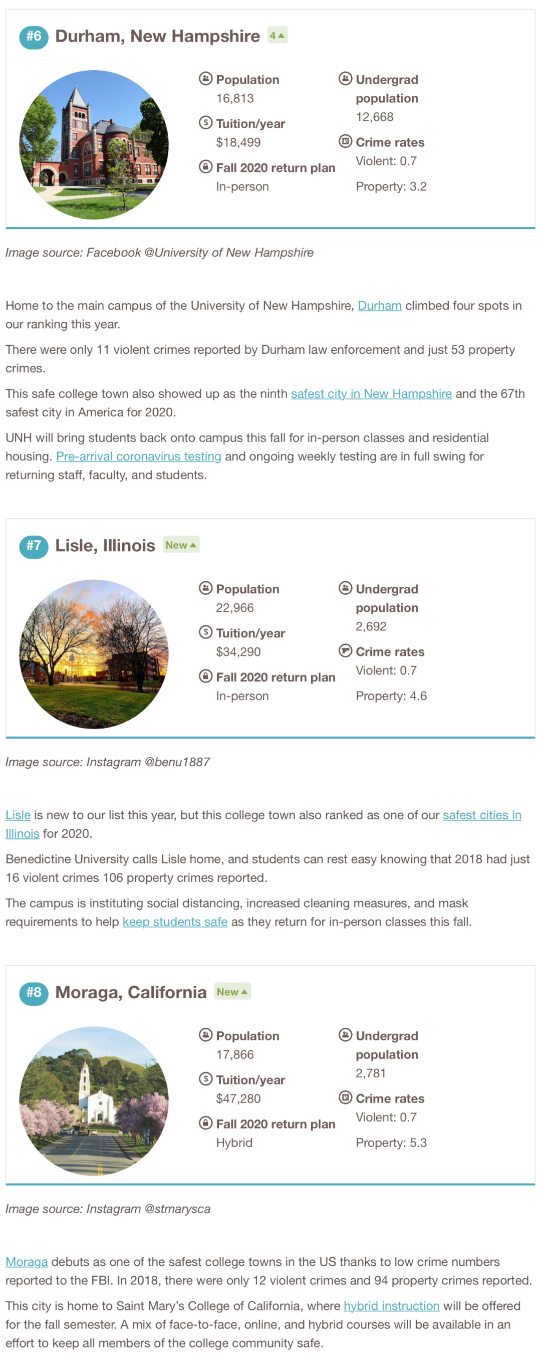 全美最危险&最安全大学城盘点！你的学校到底在“天堂”还是“战场”？