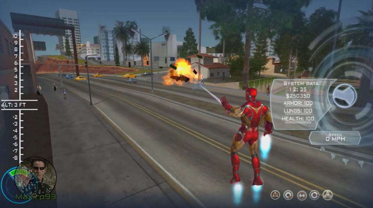 《GTA：圣安地列斯》钢铁侠MOD 多种盔甲可穿戴