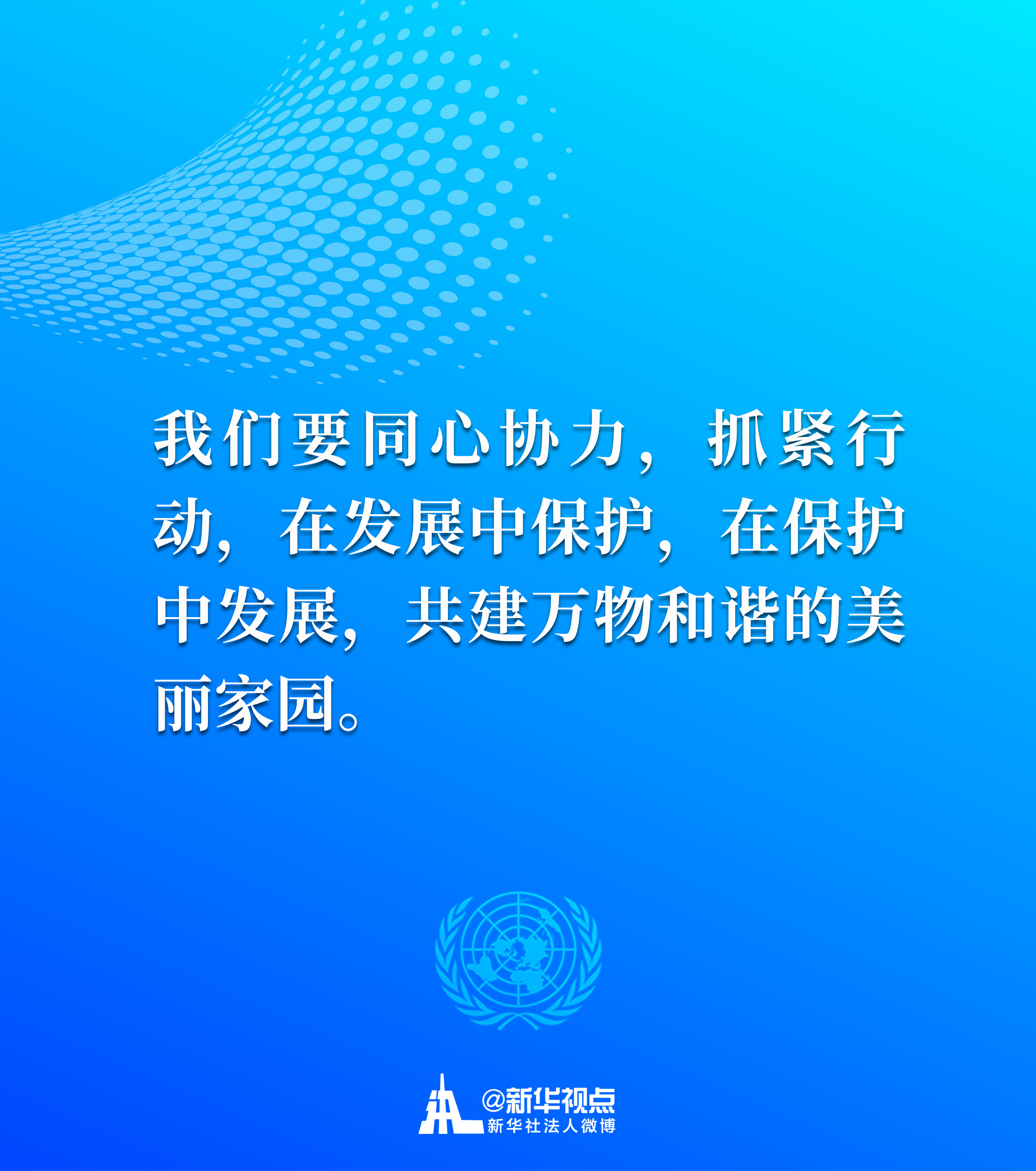 习近平主席在联合国生物多样性峰会重要讲话金句