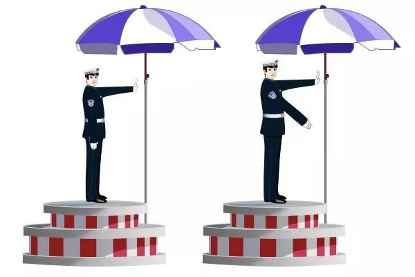 带你重温交警的指挥手势