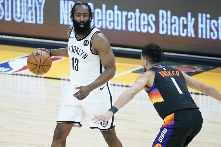 哈登38+7+11 保罗29+7 篮网24分逆转太阳取得4连胜