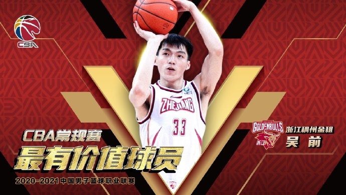 男篮吴前是cba哪个队的(恭喜！CBA官方：吴前当选本赛季常规赛MVP)