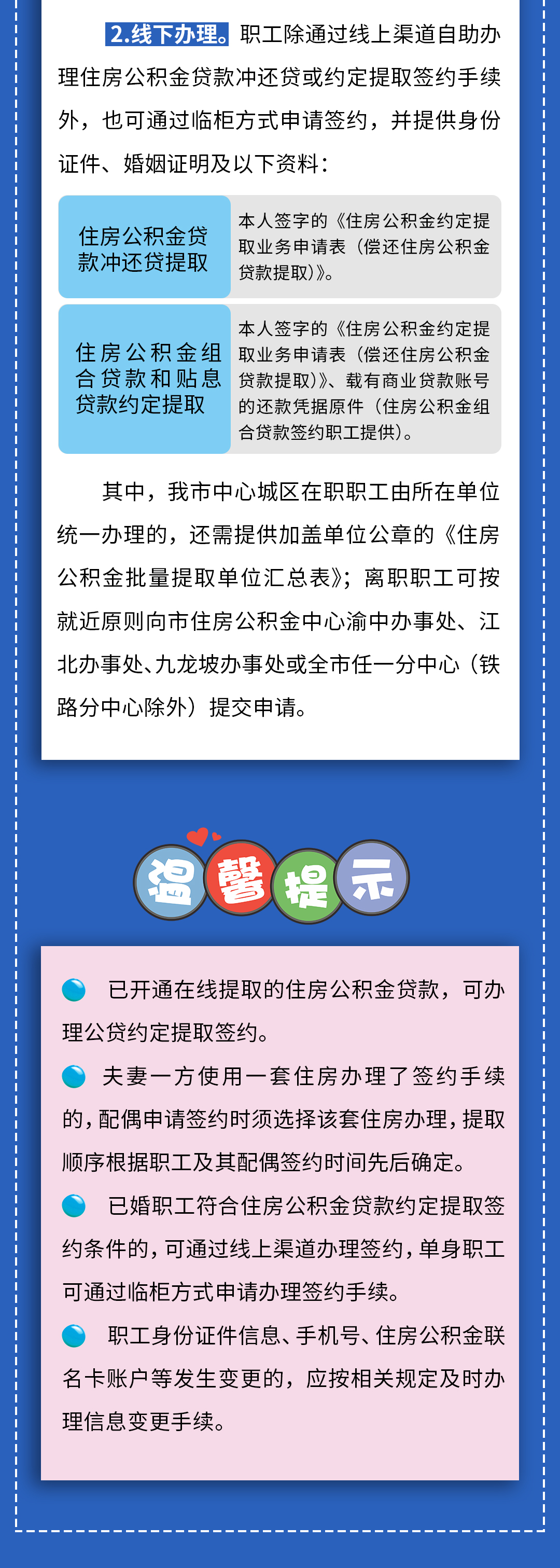 实招又来了，住房公积金约定提取和冲还贷省力又省心