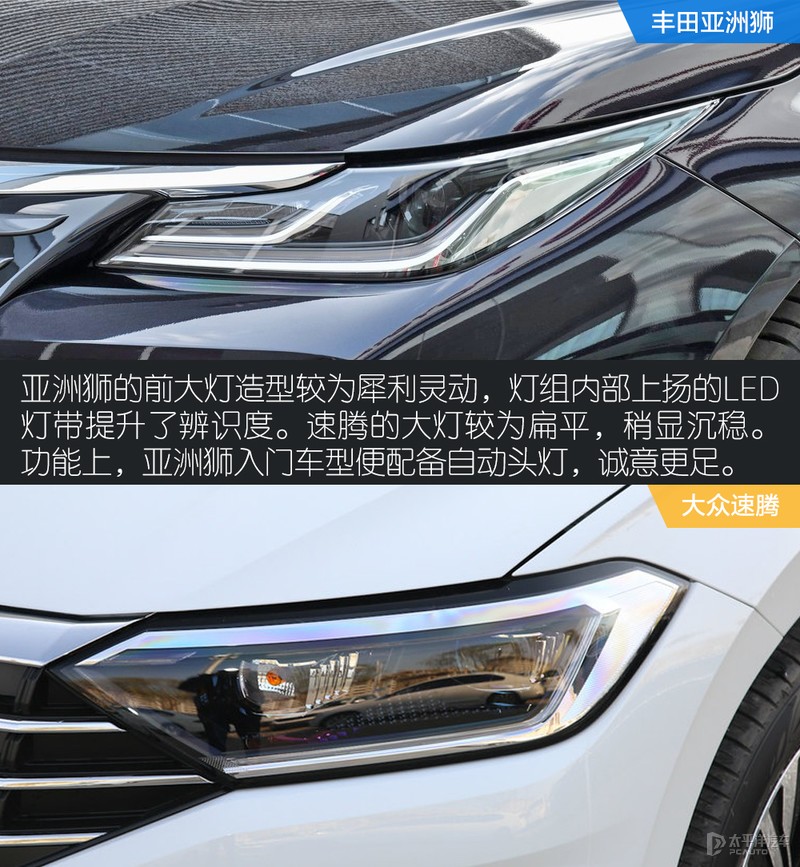 抗衡德系明星 丰田亚洲狮对比大众速腾