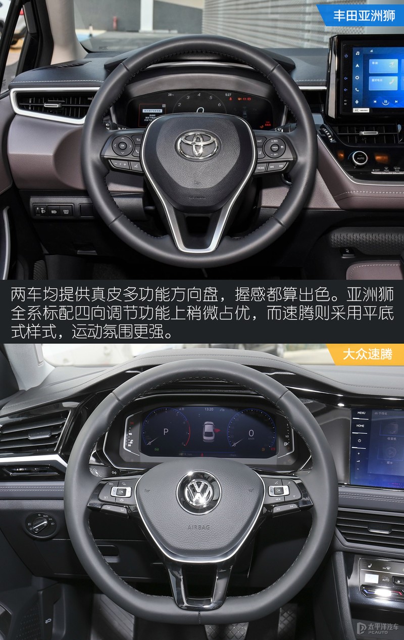 抗衡德系明星 丰田亚洲狮对比大众速腾