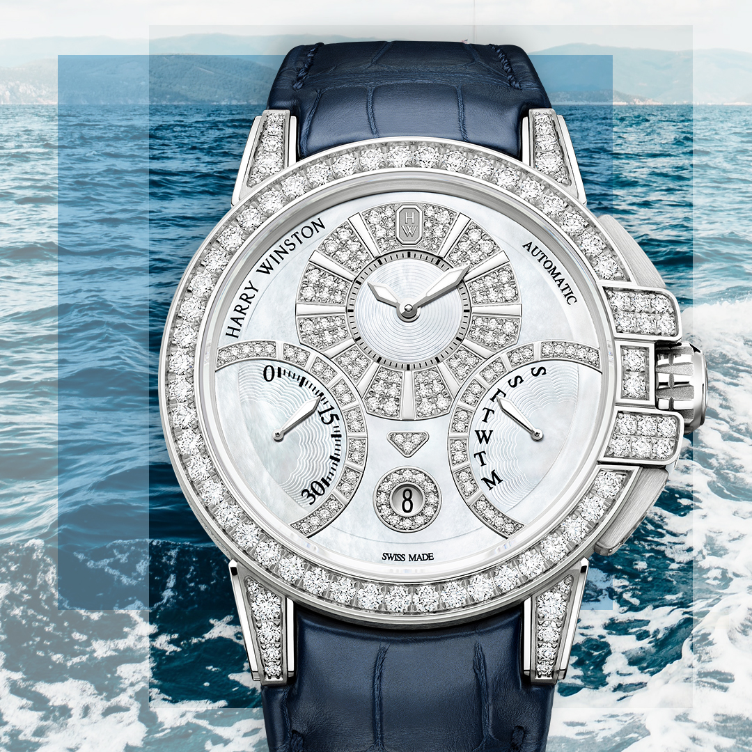 海瑞温斯顿 ocean 双时区腕表黑色限量款_迈斯奢侈品网-奢侈品牌排行