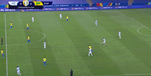 美洲杯巴西对阿根廷半场战报(半场-德保罗助攻迪马利亚单刀破门 阿根廷1-0领先巴西)