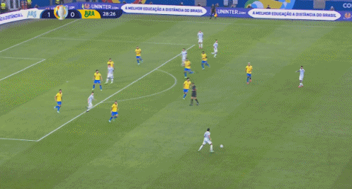 美洲杯巴西对阿根廷半场战报(半场-德保罗助攻迪马利亚单刀破门 阿根廷1-0领先巴西)