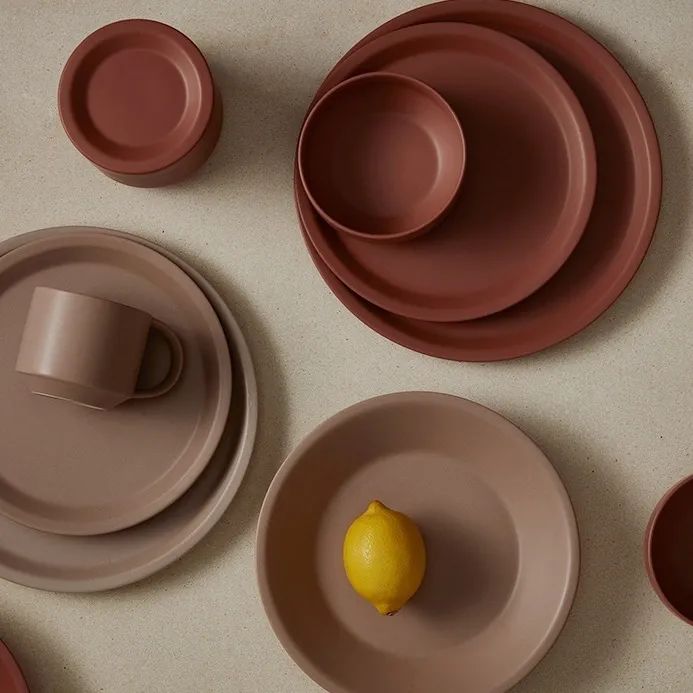 Earth系列丝绒质感 瓷碗 餐盘