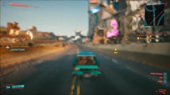 行走的马赛克！用72P分辨率玩《GTA5》：帧数尚佳