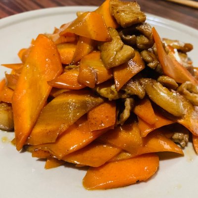 胡蘿卜炒肉,胡蘿卜炒肉絲的做法