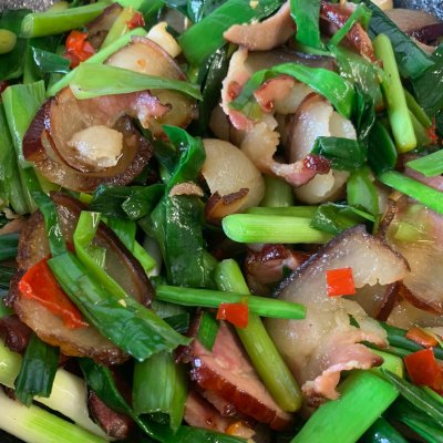 蒜苗炒臘肉,蒜苗炒臘肉的做法