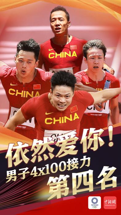 东京奥运会100米决赛有哪些(东京奥运会：中国队夺得男子4×100米接力第四)