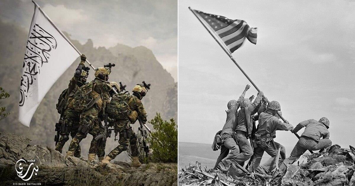 终极羞辱！塔利班士兵一张照片戳到美国的肺管子
