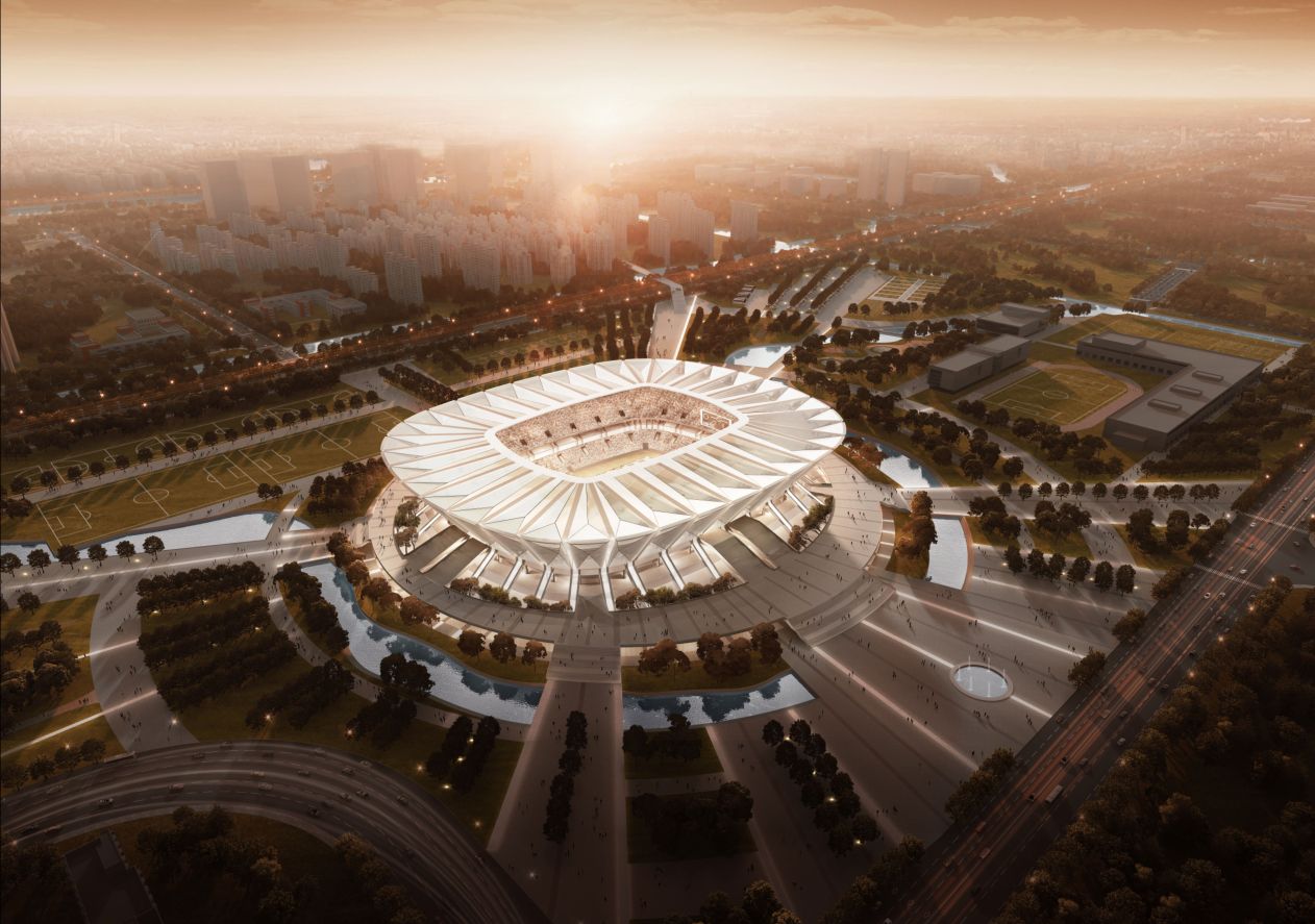 足球场怎么画！将承办2023年亚洲杯赛事