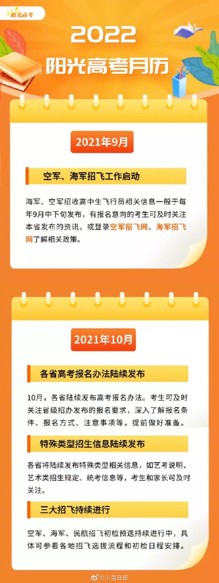 2022高考必备！收好这份实用高考月历