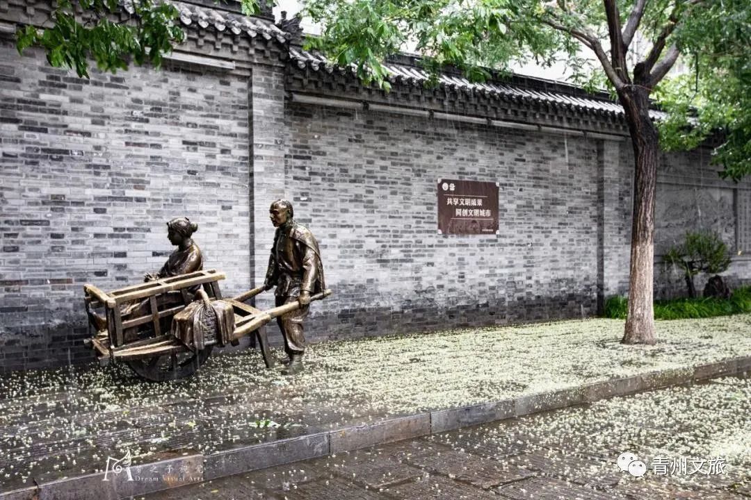 飒飒秋雨中，青州古城有多美......