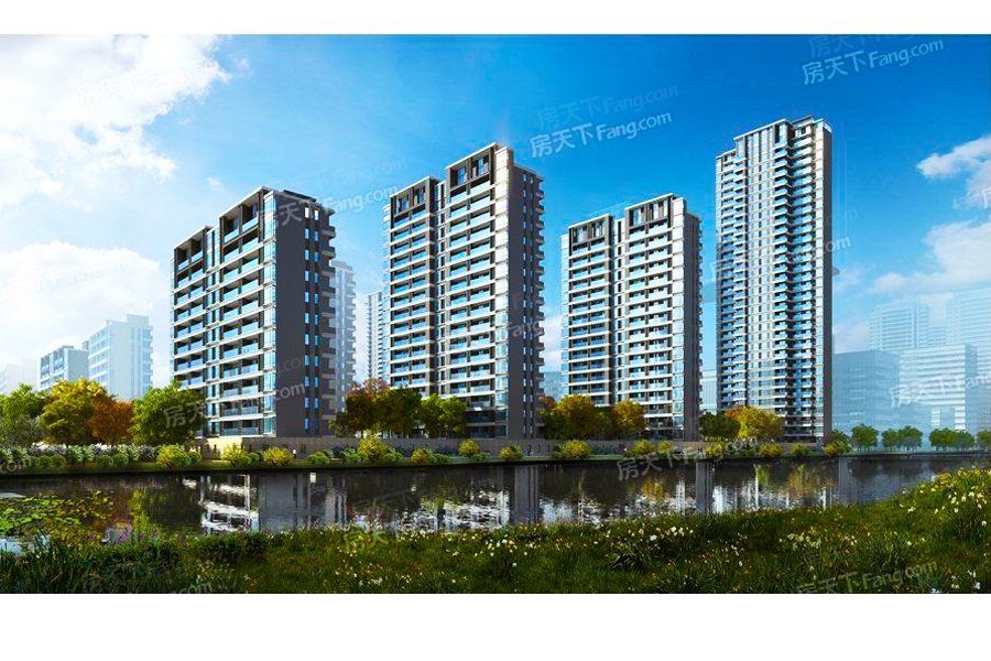 余姚杭州湾新区绿地海湾项目实景新照曝光