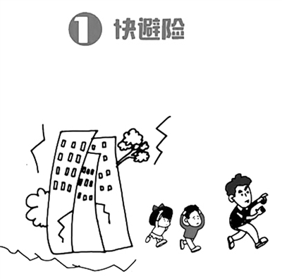 地震简笔画幼儿园图片