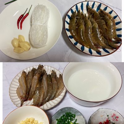 蒜蓉粉絲蒸蝦,蒜蓉粉絲蒸蝦蒸幾分鐘