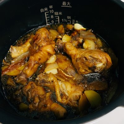 高压锅压鸡肉多长时间电高压锅版三杯鸡做法