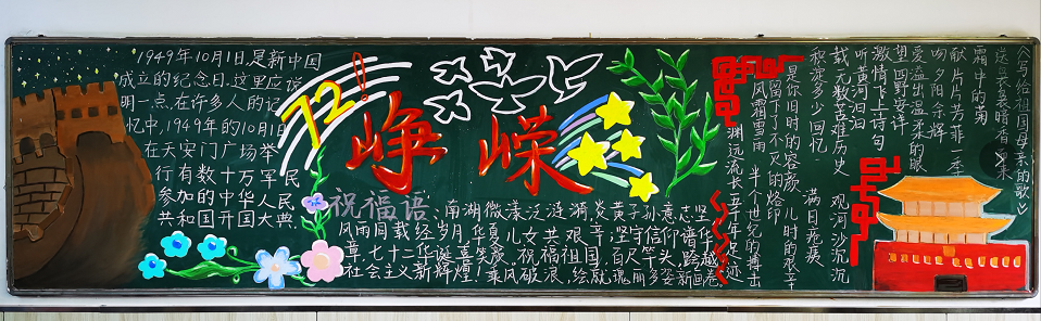 创意满满，国庆主题黑板报大比拼来啦