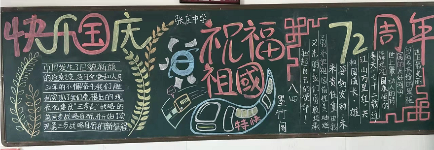 创意满满，国庆主题黑板报大比拼来啦
