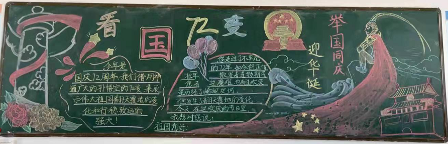 创意满满，国庆主题黑板报大比拼来啦