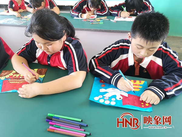 西平县专探张坡小学开展绘画比赛(图1)